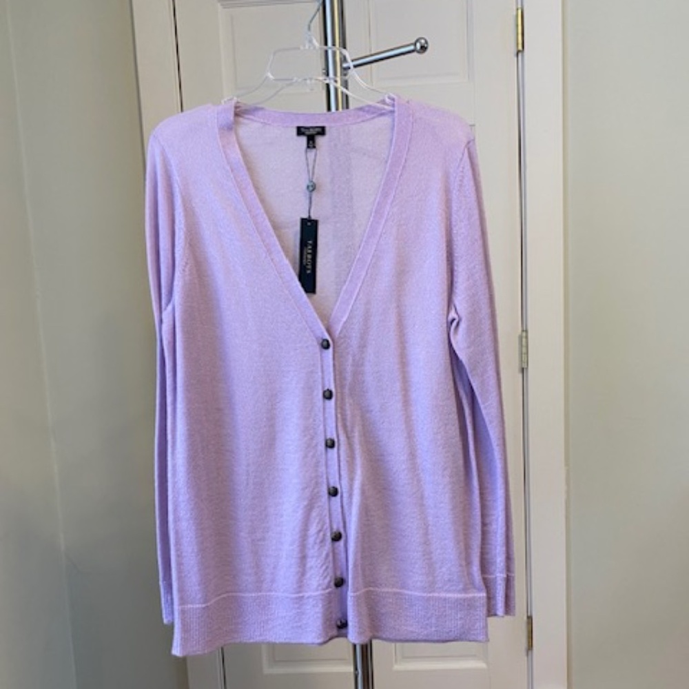 Talbots Lilac Cardigan - Picture 3 of 12